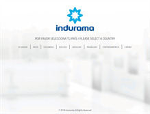 Tablet Screenshot of indurama.com